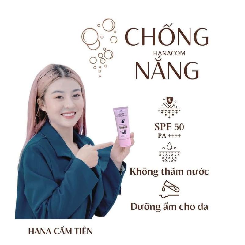 Kem Chống Nắng Hanacom Cẩm Tiên 65g SPF50/PA++++ Suncream - Chống Nắng Hiệu Quả, Nâng Tông Trắng Da, Ngăn Ngừa Lão Hoá Da - Skincare chong nang
