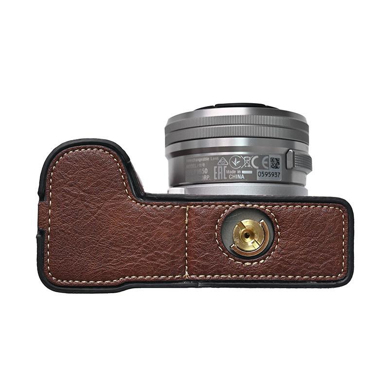 Product Introduction of PU Leather Camera Case For Sony ZVE10 II Half Body Cover With strap For Sony ZVE10 II ZVE10 Mark ii ZV-E10 II 13