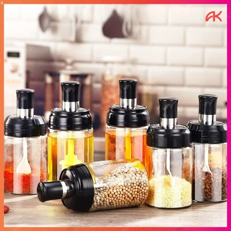 ANK BOTOL BUMBU DAPUR /  TOPLES BUMBU DAPUR / TEMPAT BUMBU RACIKAN KACA TEBAL DAPUR SERBAGUNA