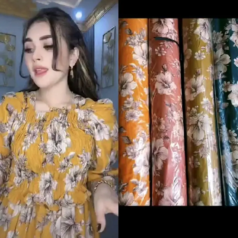 Gamis Wanita Widahliya Katun Rayon Glf Baju Casual 1