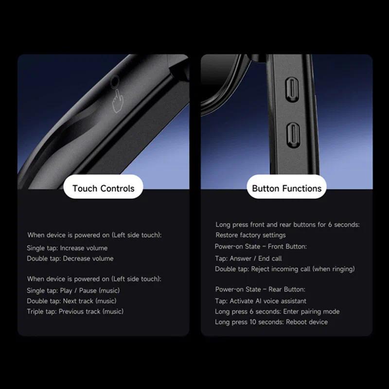 8K AI Smart Glasses With 100MP Camera Chat GPT Touch Sport Sunglasses Bluetooth Call Music Player Only take photos NEW