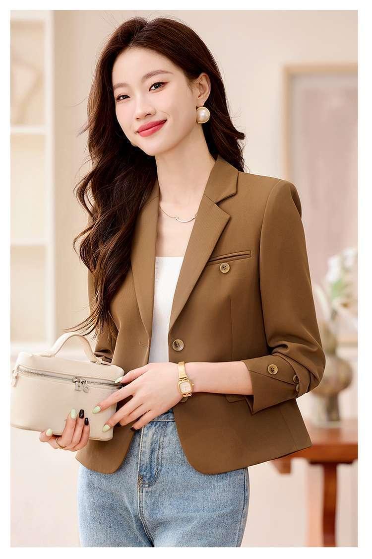 Product Introduction of Áo Khoác Vest Ngắn, Cao Cấp, Thích Hợp Cho Mùa Xuân Và Mùa Thu, Hàng Mới Về Năm 2025, Phong Cách Thường Ngày Nhỏ Thanh Lịch, Bộ Đồ Công Sở, Dành Cho Nữ, Áo Trên Top Women 23