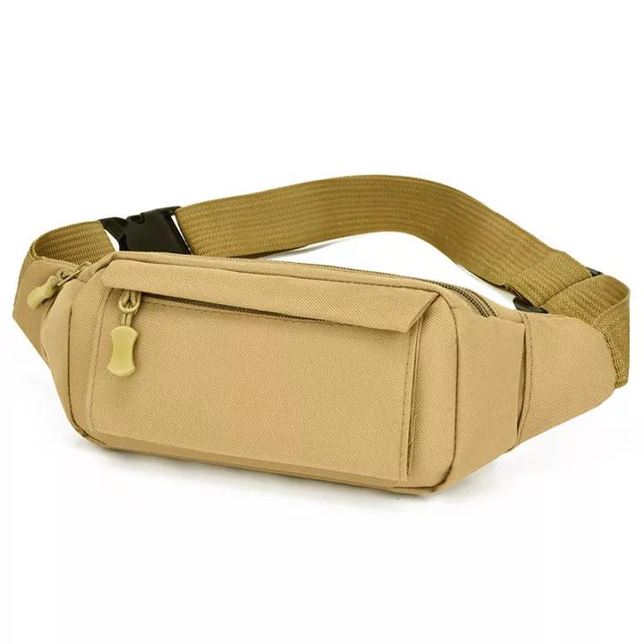 Túi đeo bụng nam, nữ vải bố chống thấm nước cao cấp size 20cm TUI-035