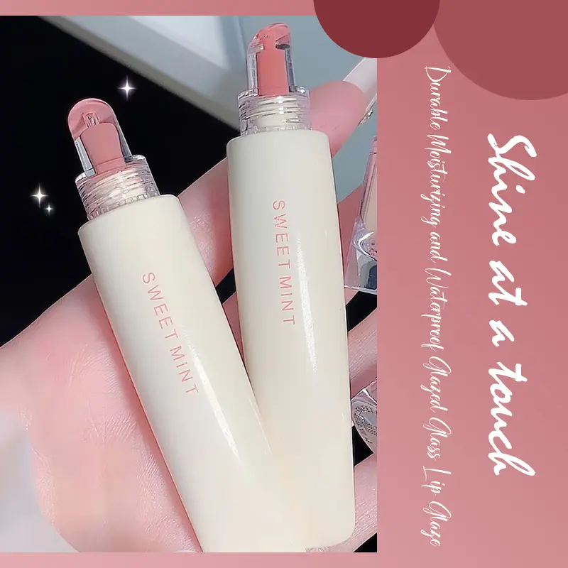【ANISAHEN】 Lip Gloss Pelembab Lip Jelly Tahan Air Lip Glaze Anti Luntur Lip Glaze Kaca