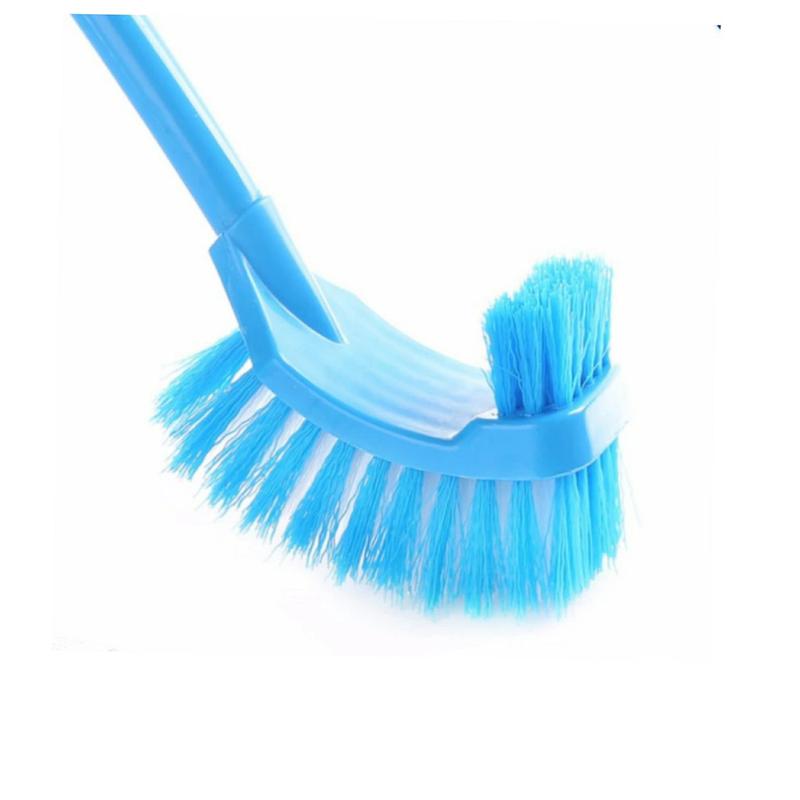 Dụng Cụ Cọ Vệ Sinh Toilet 2 Đầu Nhựa PP Cước Màu - Cây Chà Bồn Cầu Tiện Lợi Làm Sạch 3