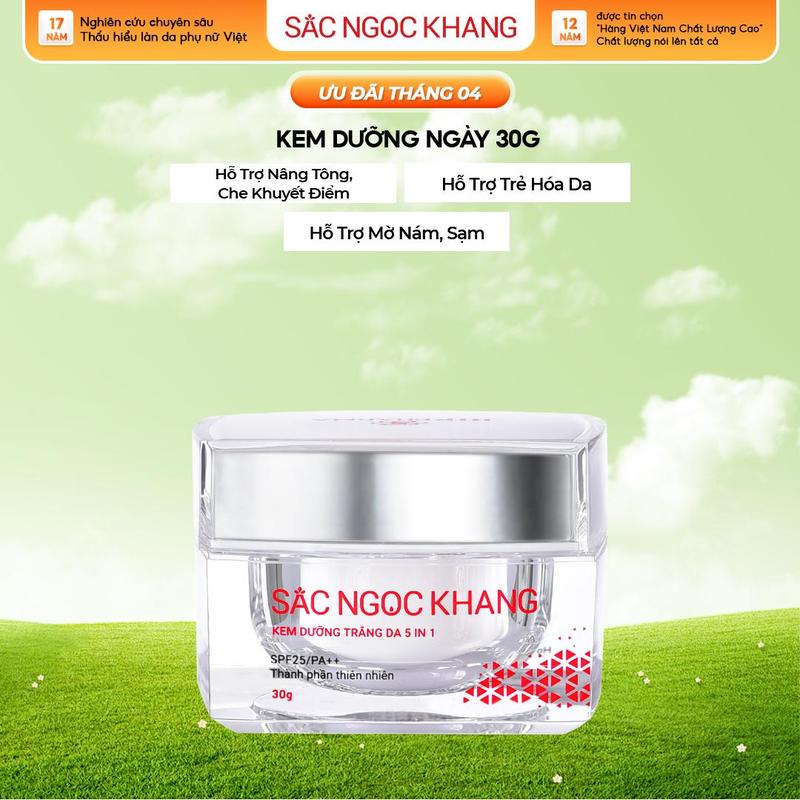 Kem Dưỡng Da Hỗ Trợ Làm Trắng Da Sắc Ngọc Khang [30G] Kem Face Dưỡng Ẩm - Chống Nắng, Hỗ Trợ Làm Đẹp Da, Cải Thiện Thâm Nám Sạm tàn Nhang Skincare