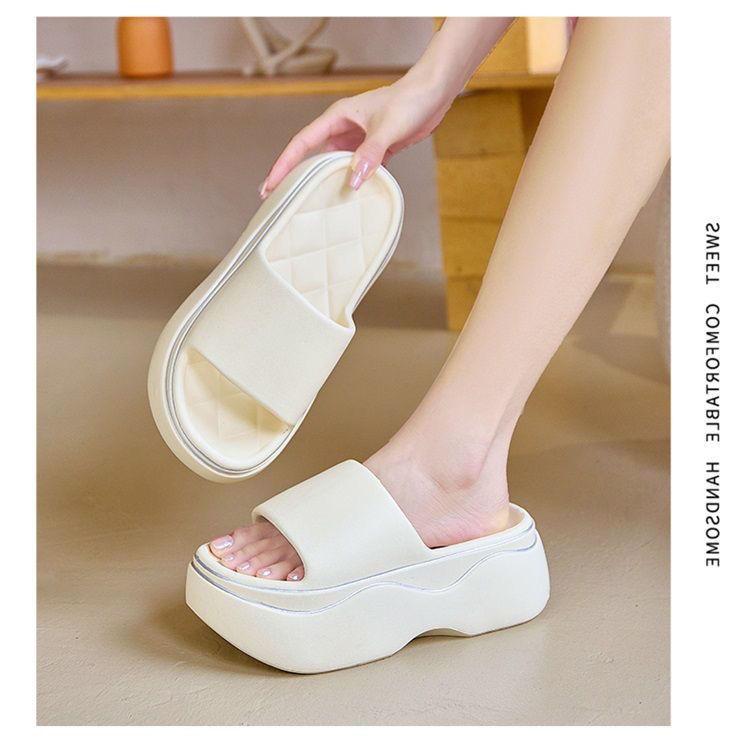 Product Introduction of Dép Lê, Eva, Dành Cho Nữ, Ngoài Trời Và Mùa Hè, Đế Dày Siêu, Phong Cách Hàn Quốc, Dễ Phối Đồ Và Nhẹ, Dép Đi Biển Thường Ngày Tăng Chiều Cao, Không Trơn Trượt, 2022 9