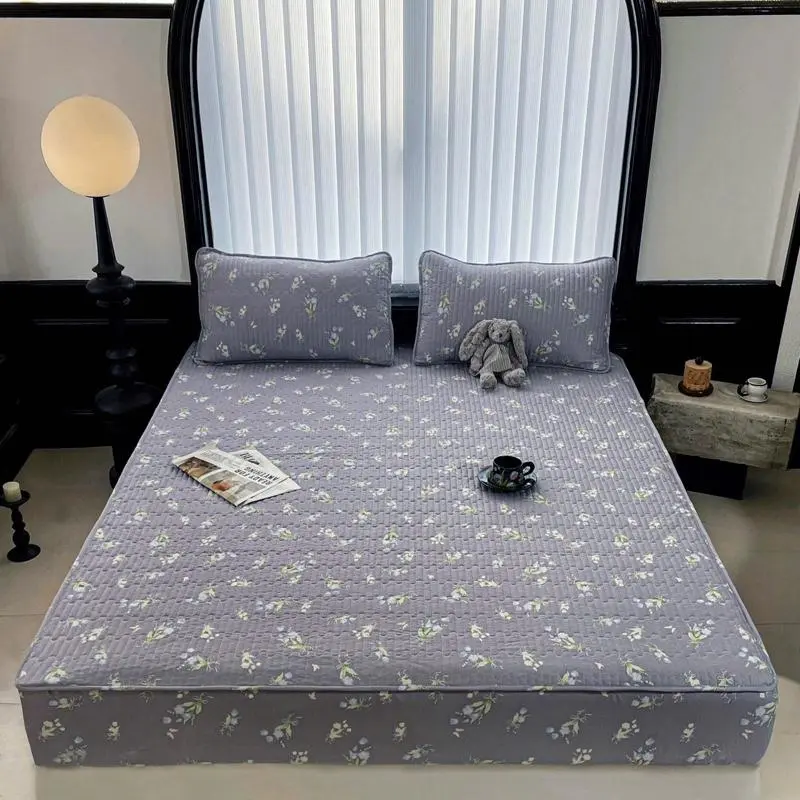 Sét ga gối cotton bambi sợi tre hót hít  3 chi tiết 1 ga 2 vỏ gối đầu