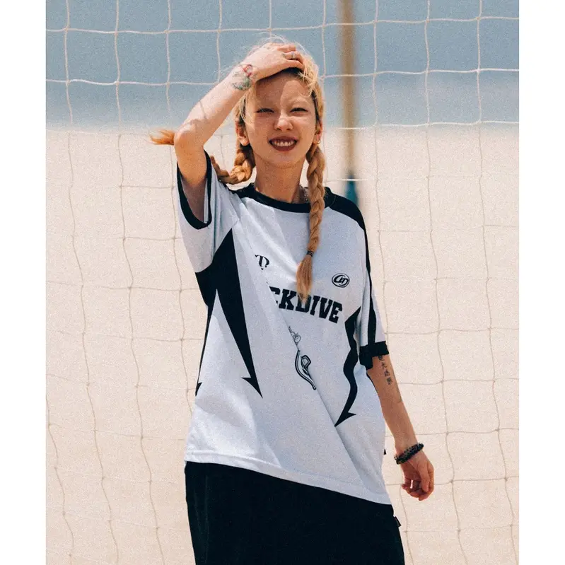 [DUCKDIVE] FW 23 Three-pronged spear mesh short sleeve