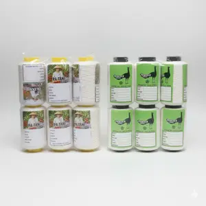 [GG] Benang Jahit Karung Cap Peacok 500 Yard – Isi 6 pcs – Benang Tebal Kuat Putih