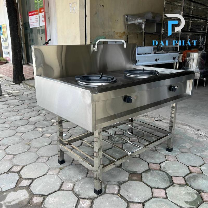 Bếp gas công nghiệp 2 họng đốt 3