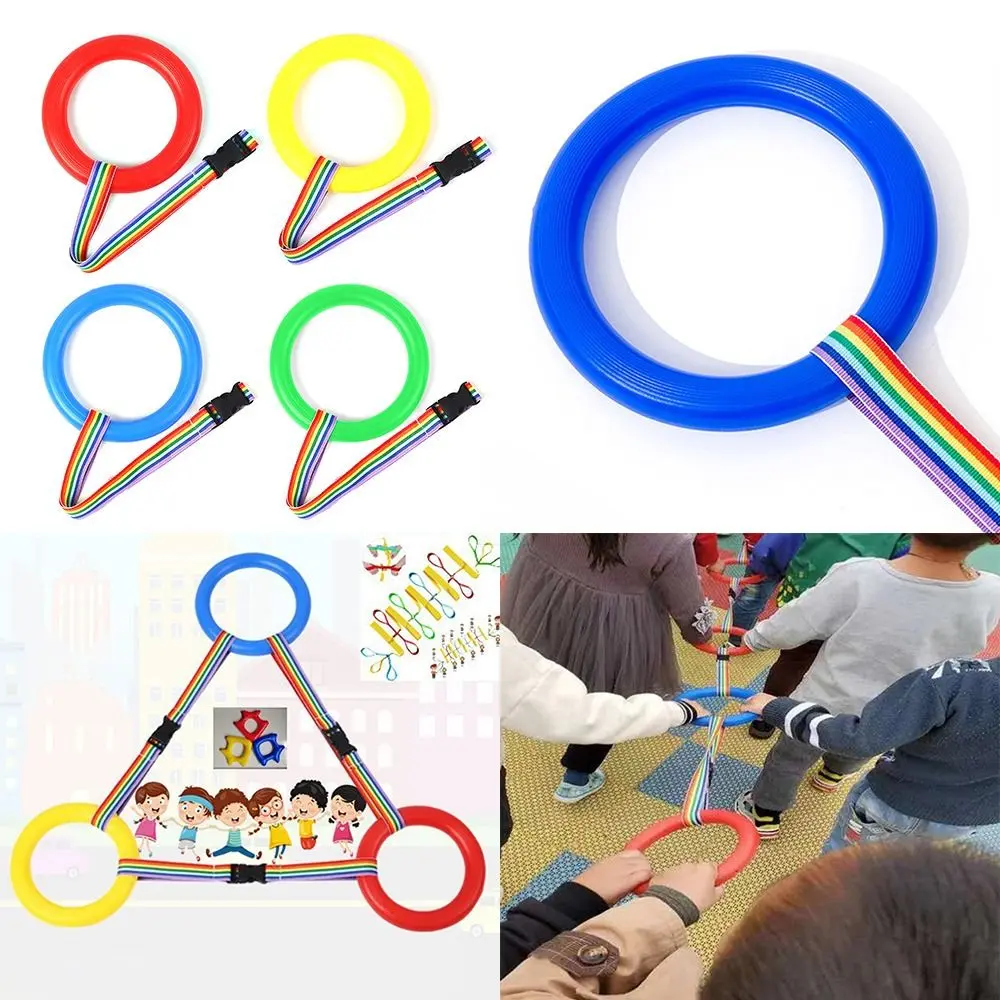 Portable Anti-lost Walking Rope Colorful Transition Kid Belt Rings Extendable Preschool Lines Outdoor