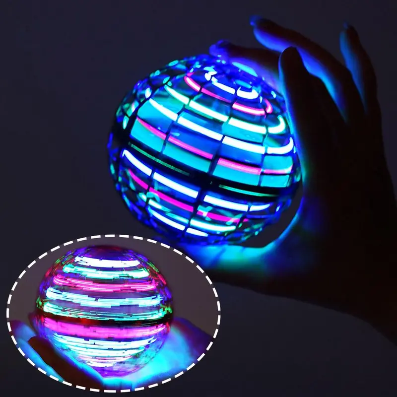Đồ Chơi Quả Cầu Bay, Với Đồ Chơi Quả Cầu Bay Xoay 360 °, Để Giảm Căng Thẳng, Vui Nhộn, Sử Dụng Trong Nhà Và Ngoài Trời, Phát Sáng, C1R4 0
