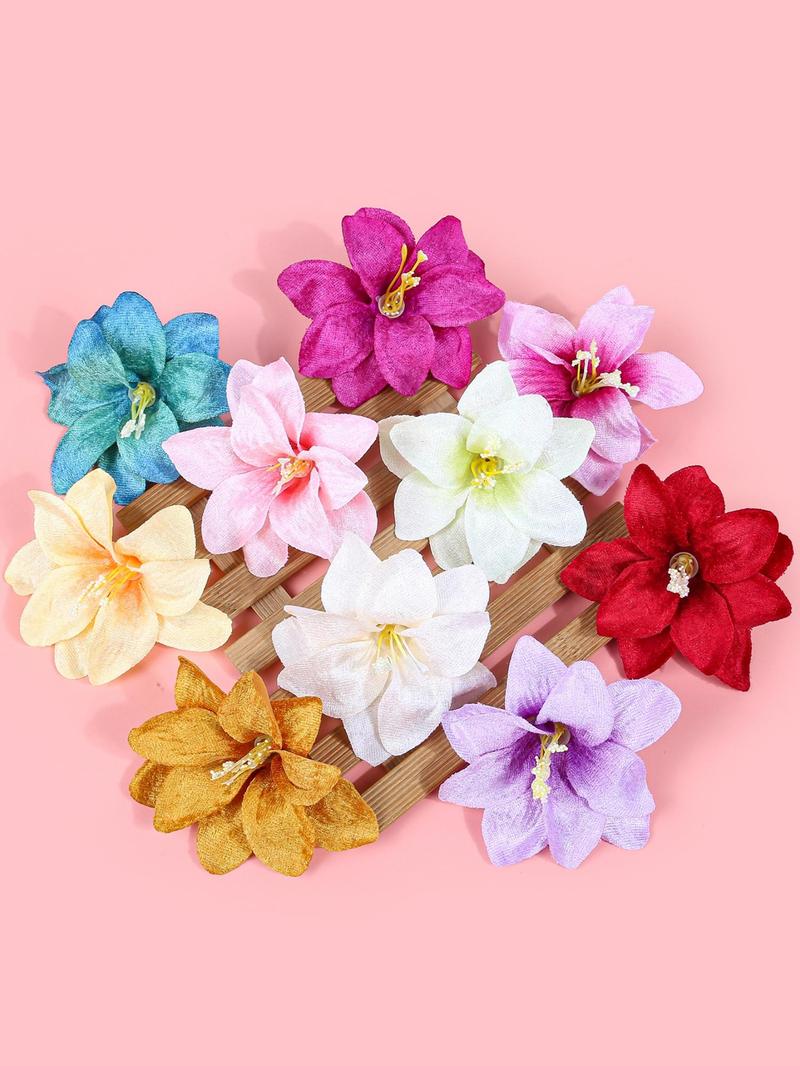 Product Introduction of Flower Design Hair Clip, Colorful Hair Accessories for Women & Girls, Minimalist Headwear Suitable for Thick Hair, Fashion Hair Accessories for Party, Daily Clothing Decor, Barrettes 2