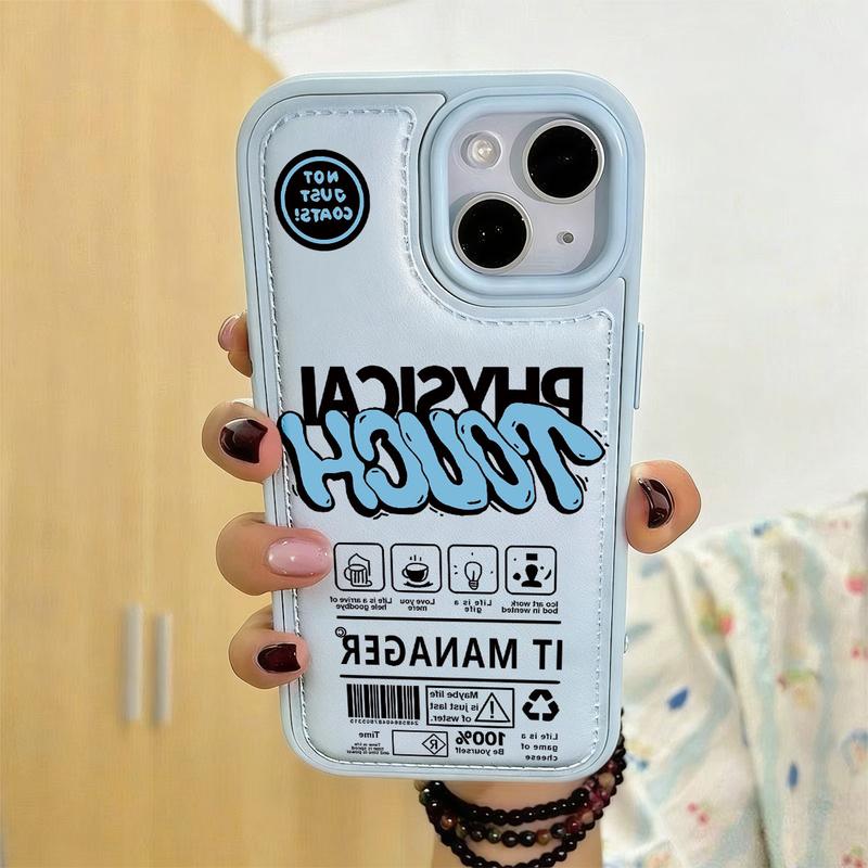 Cartoon Doodle cho iPhone17 16 15 Bánh mì trường hợp 14 13 11 7 17pro 17promax đơn giản 16 cá tính 16plus mới 16pro