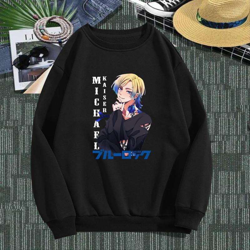 Sweater Michael Kaiser Blue Lock Anime Manga Jepang Crewneck