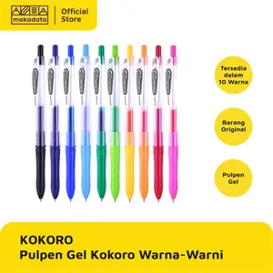New Pulpen Gel Kokoro Warna-Warni