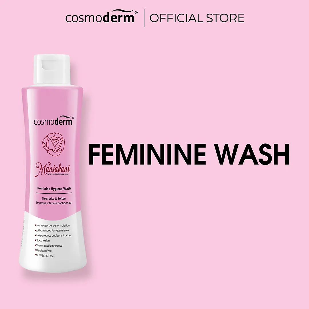 Cosmoderm Manjakani Feminine Hygiene Wash 150ml