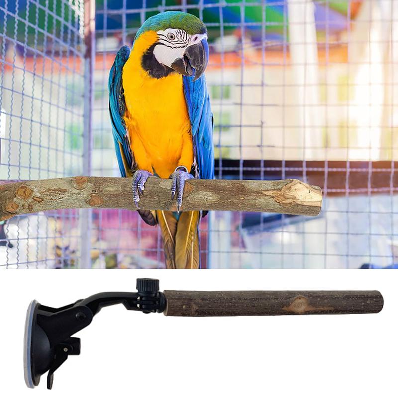 Parrot Color Rack Natural Wood Pet Parrot Raw Wood Fork Branch Perches Stand Rack ...