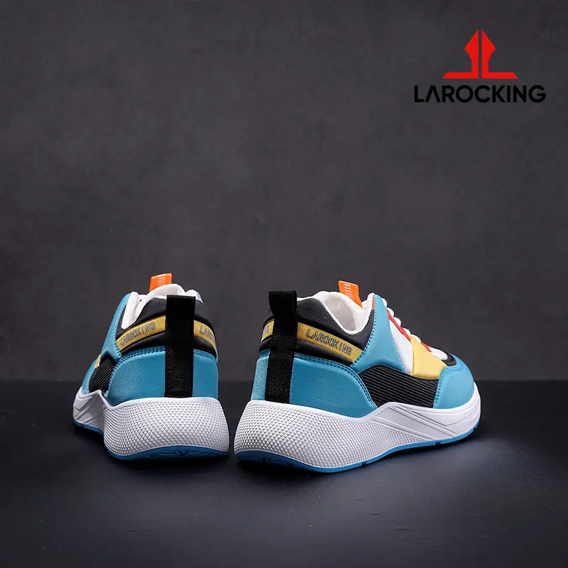 Larocking - Zavyr Biru Kuning | Sepatu Sneakers Running Gym Shoes Abu Outdoor 2