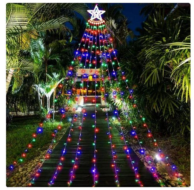  Đèn dây ngôi sao Giáng sinh hiệu ứng thác nước chống bụi chống nước Tranh 