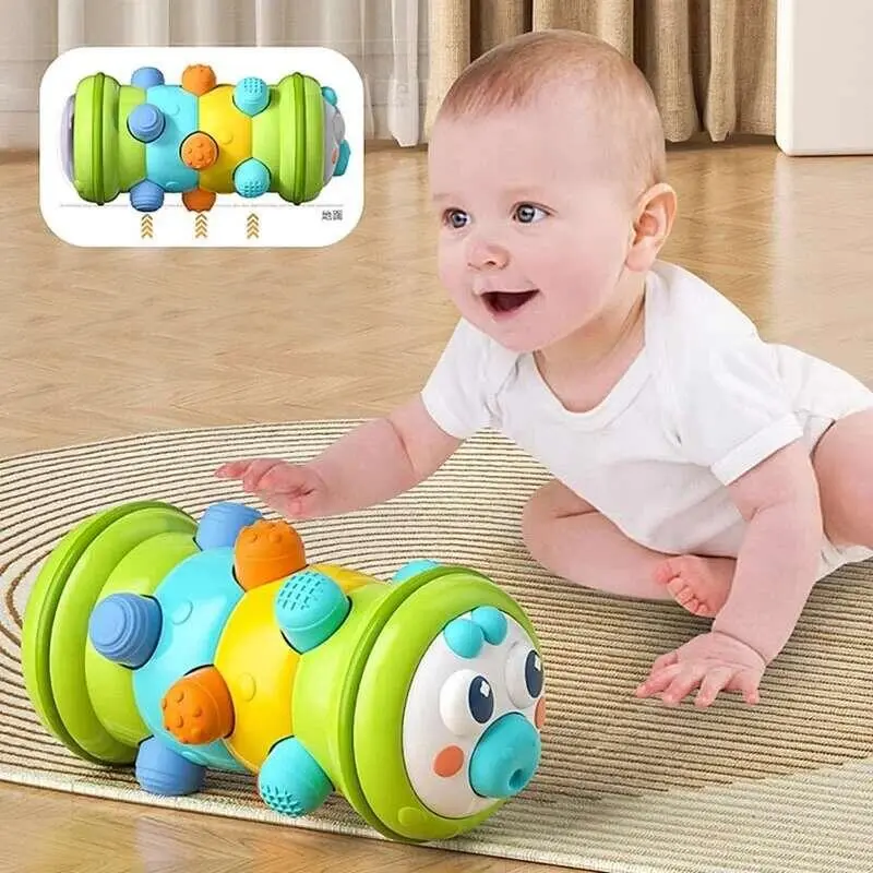 Baby Crawg Toy Infant Activity Tummy Time Roller Montessori Educational Development Sensory Toys for Kids 0 12 Months