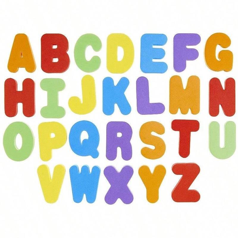 Random Color Alphabet & Number Shaped Bath Foam Toy, Educational Cognitive Teaching Supplies, Montessori Toys, Learning Toys 5