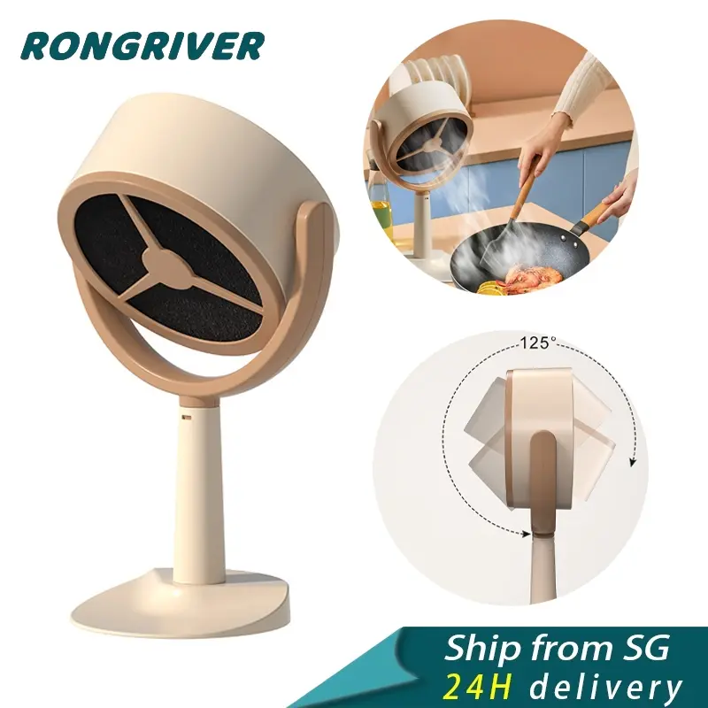 [Giảm giá cho khách hàng mới] RONGRIVER máy hút mùi，Máy hút khói Máy Hút Khói Để Bàn Pin 1000W Có thể sạc lại, 4000mah