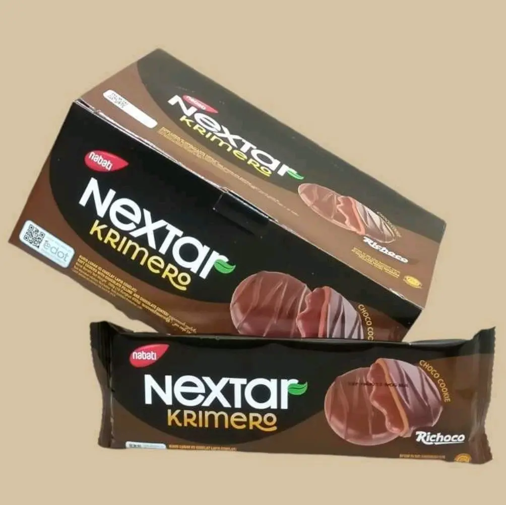 nabati nextar krimero rasa richoco coklat ( 1box isi 10pcs)