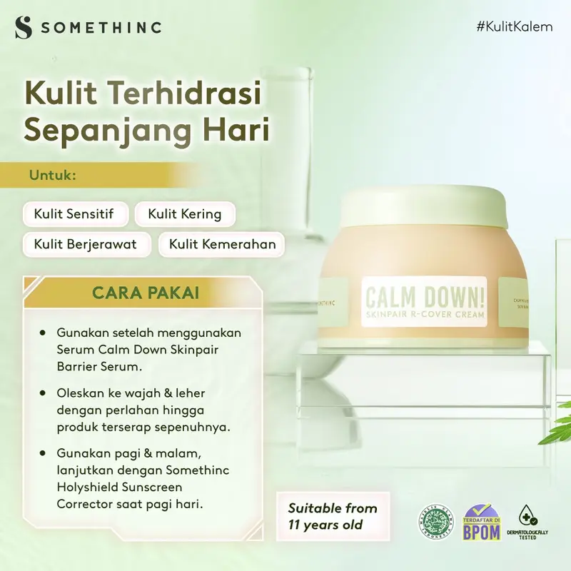 [Exclusive] SOMETHINC Calm Down! Skinpair R-Cover Cream - Moisturizer / Pelembab Wajah *SC* 3