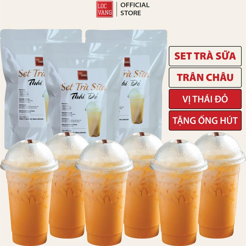 Set Trà Sữa Trân Châu Làm 15 Ly Vị Thái Đỏ LỘC VÀNG 0