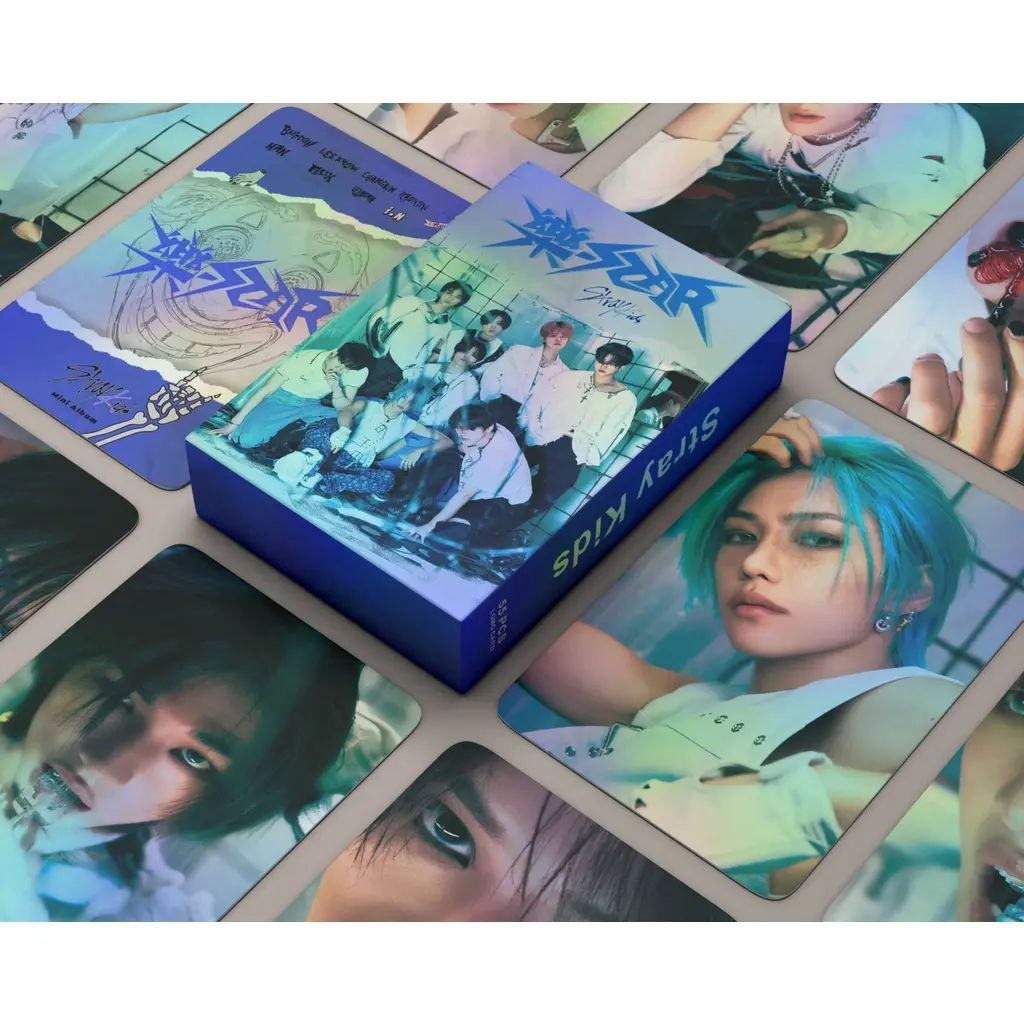 50-55pcs STRAY KIDS Holographic Laser Lomo cards ROCK STAR Leave Album Air-ful Photocards Straykids HYUNJIN FELIX BANGCHAN CHANGBIN HAN I.N LEE KNOW Postcards