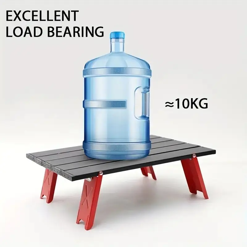 Portable Mini Folding Table, Lightweight Aluminum Alloy Table, Outdoor Folding Table for Travel, Picnic, Barbecue, Camping Furniture 7