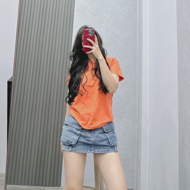 Áo Thun Nữ Baby Tee BASIC chất thun cotton 5