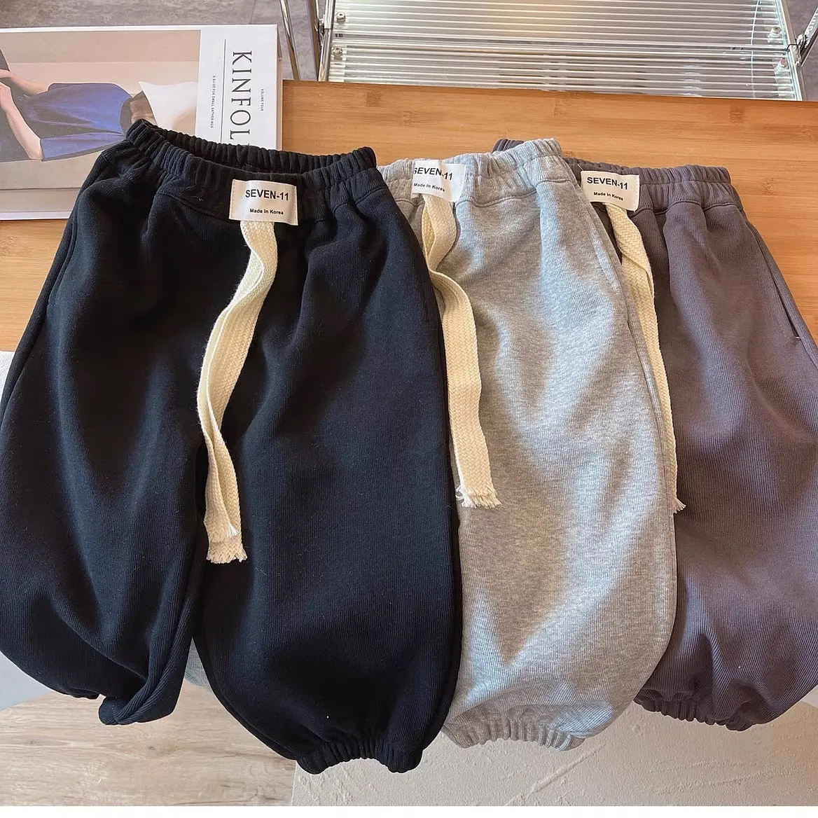 Quần Bomber Dây To SEVEN  cho bé chất nỉ bông hàng cao cấp 2024