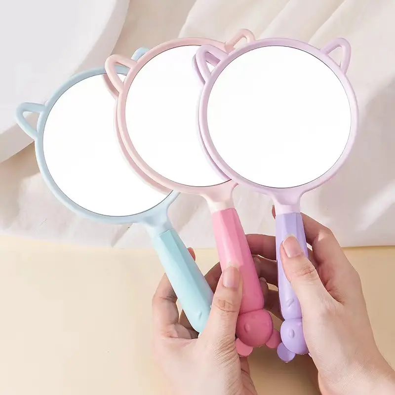 Gương trang điểm Gương cầm tay cán dài tai thỏ cute CICI GTAITHO19