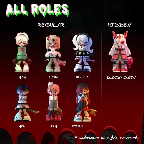 OHSOME Blind Box Gacha Set Koleksi Figure Yandere Girls Seri Campus School Series (1/6) - PRODUK RANDOM / Mystery Box / Surprise Box / Mainan Kotak Misteri Isi Figure Lucu Random 3