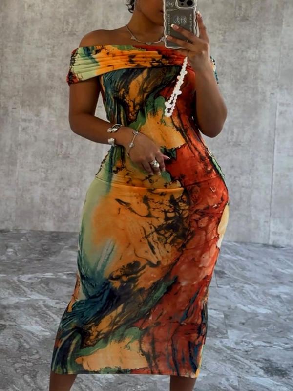 Sexy Butterfly Print Flounce Asymmetrical Square Collar Irregular Dresses Sexy Butterfly Print Flounce Asymmetrical Square Collar Irregular Dresses