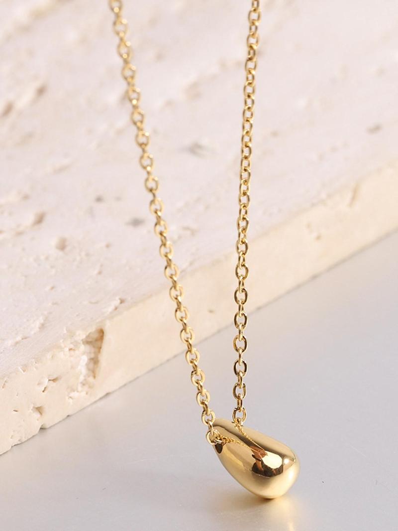 Product Introduction of Water Drop Shaped Pendant Necklace for Women, Fashion Jewelry for Party, Daily Clothing Decor, Trendy All-match & Exquisite Jewelry for Birthday Gift 5