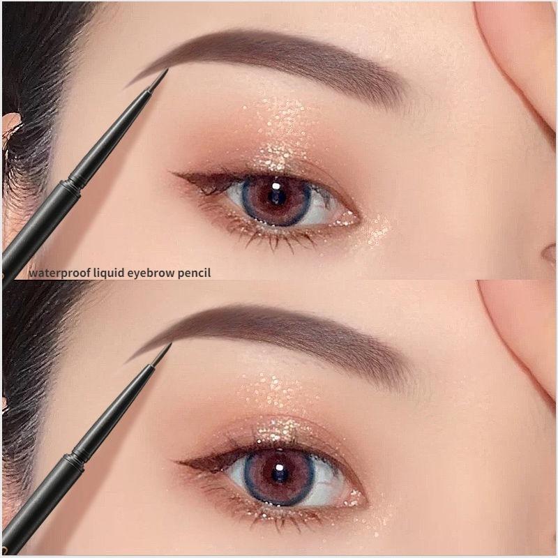 Hot Selling Triangle Eyebrow Pencil / Brush 2 in 1 Liquid Eyebrow ...