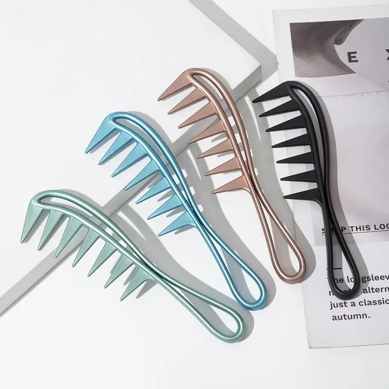 Wide Tooth Texture Men's Comb for Perfect Hairstyles Hair Oil Application