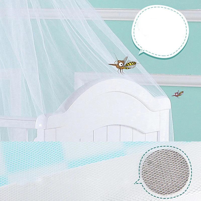 Baby Canopy Infant Toddler Bed Dome Cot Mosquito Netting Hanging Bed Net Mosquito Bar Frame PalaceStyle Crib Bedding Accessories 3