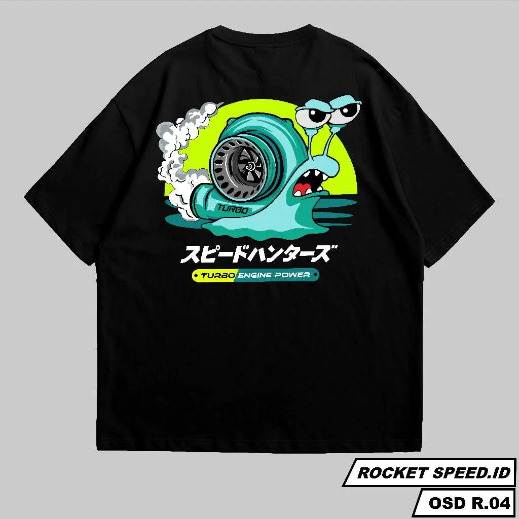 KAOS TURBO SNAIL GARRY CUMI DARAT ENGINE POWER Cotton Combed 30s R.04 (Bahan Nyaman) Tshirt