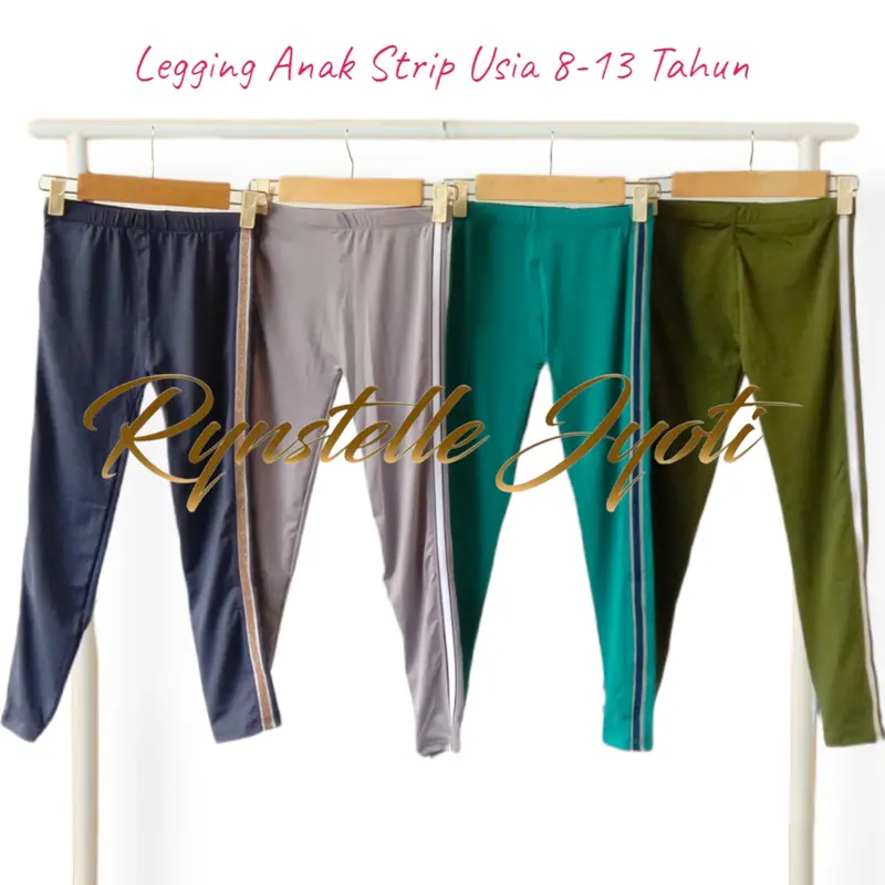 Legging Anak Stripe usia 8-13 tahun 4