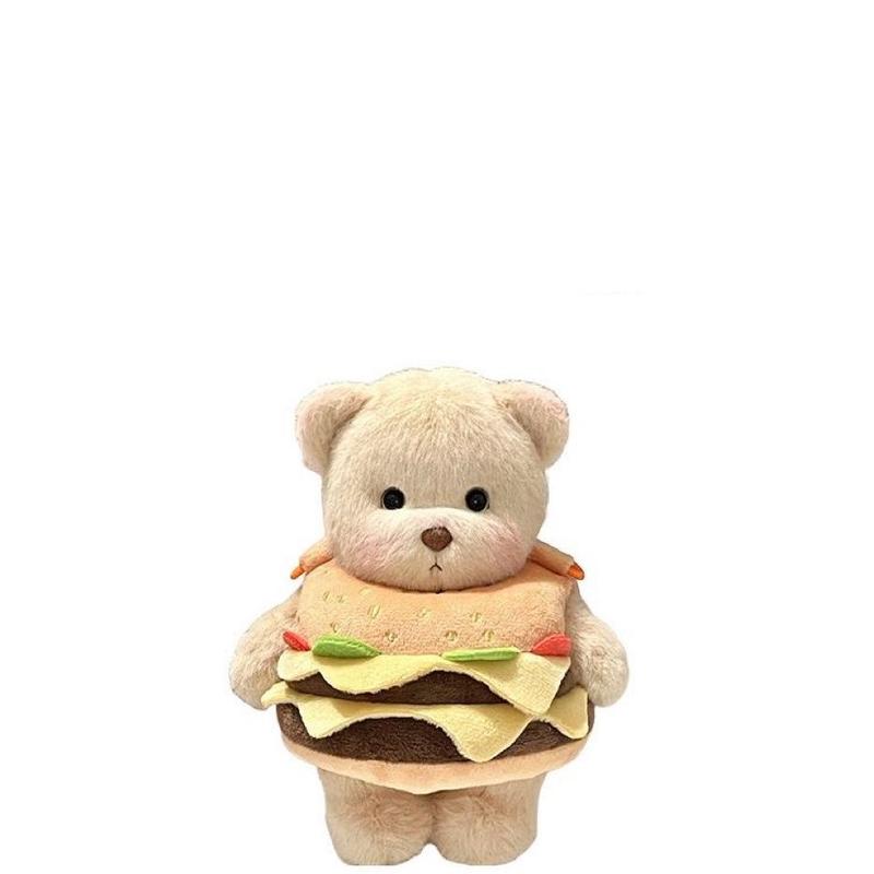 Balo Bear Messenger, Túi Khoai Tây Chiên Hamburger, Búp Bê Dễ Thương, Mặt Dây Chuyền Ba Lô, Búp Bê Nhồi Bông, Quà Sinh Nhật, 2024 6