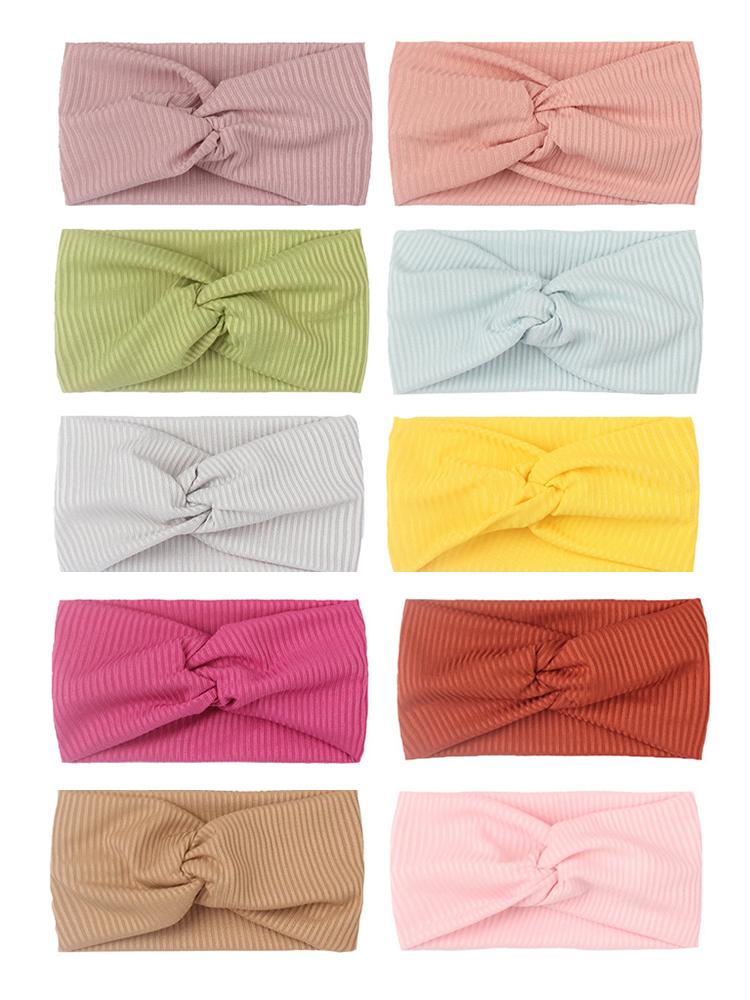 Product Introduction of Spring Summer Baby Headband Solid Color Stretch Elastic Comfortable Fashion Headwear For 0-4 Years Baby Girls Hair Accessories 22