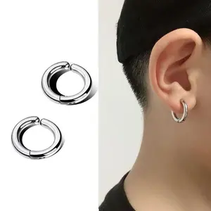 Anting Hoop Gaya Baru Trendi Pria Dan Wanita Anting Pernyataan Anting Hop Earrings