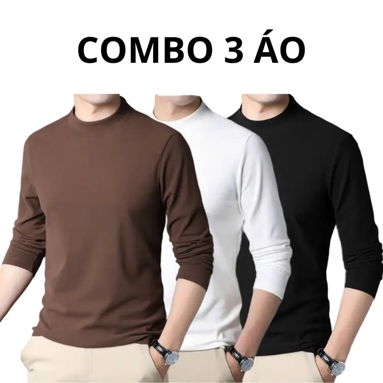 Combo 3 Áo Giữ Nhiệt Lót Nỉ Thu Đông Nam Nữ Ấm Áp Co Giãn 4 Chiều Trẻ Trung Thanh Lịch
