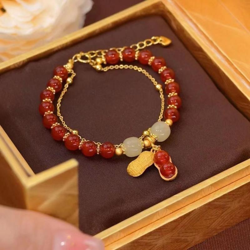 Vòng Tay Thỏ Ngọc Bích Khóa Tuổi Thọ Phong Cách Trung Quốc Mới, Dành Cho Phụ Nữ Và Trẻ Em Gái, Ins Ưa Nhìn, Thích Hợp Cho Học Sinh, Quà Tặng Độc Đáo Sinh Nhật Phong Cách Cổ Trang 8
