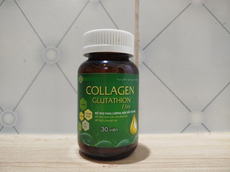 MUA COLLAGEN GLUTATHION TẶNG VITAMIN E 500, HỖ TRỢ CẢI THIỆN NỘI TIẾT TỐ NỮ,  HỖ TRỢ LÀM ĐẸP DA – HỘP 30 VIÊN glutathione 4
